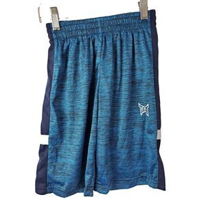 Tapout Boys Youth Athletic Pull-On Shorts Blue Knee Length Size 10-12‎